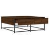 vidaXL Coffee Table Brown Oak 100x99x40 cm Engineered Wood