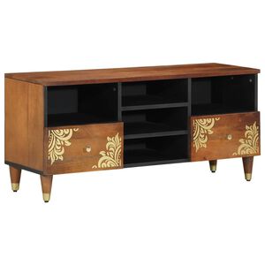 vidaXL TV Cabinet Honey Brown 100 x 33 x 46 cm Solid Mango Wood