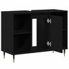 vidaXL Bathroom Cabinet Black 80 x 33 x 60 cm Engineered Wood