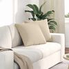 vidaXL Sofa Pillows 2 pcs Cream 50 x 50 cm Fabric