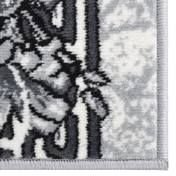 vidaXL Runner Rug BCF Grey 100x500 cm