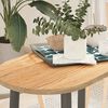 vidaXL Table Top 80x40x2 cm Solid Wood Oak Oval