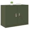 vidaXL Storage Cabinet Olive Green 90 x 40 x 70 cm Steel