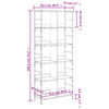 vidaXL Bookshelf Grey Sonoma 78.5x33x188.5 cm Engineered Wood