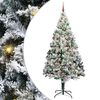 vidaXL Artificial Christmas Tree with 300 LEDs with Stand White 240 cm