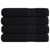 vidaXL Towels FROGN 4 pcs Black 100 x 200 cm 360 100% Cotton