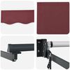 vidaXL Automatic Retractable Awning Burgundy 300x250 cm