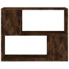 vidaXL Book Cabinet/Room Divider Smoked Oak 80x24x63 cm