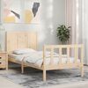 vidaXL Bed Frame without Mattress 100x200 cm Solid Wood Pine