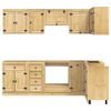 vidaXL Cabinet with Drawer SKI 10 pcs Honey Brown Solid Pine Wood