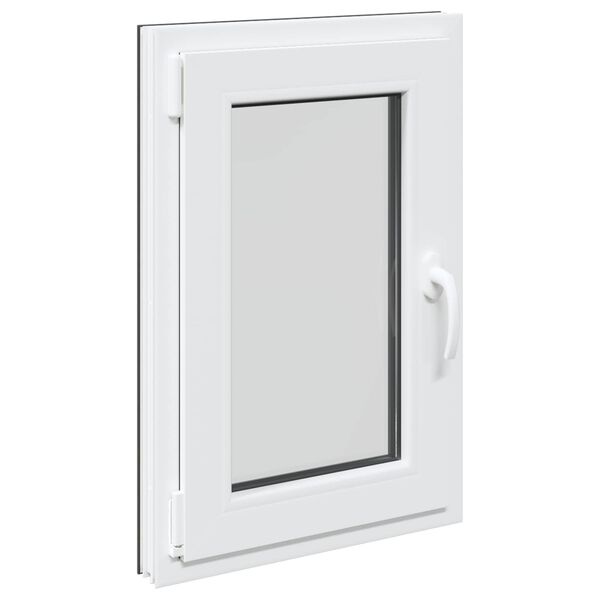 Basement Window Manual RISOR Anthracite 50 x 75 cm PVC and Glass