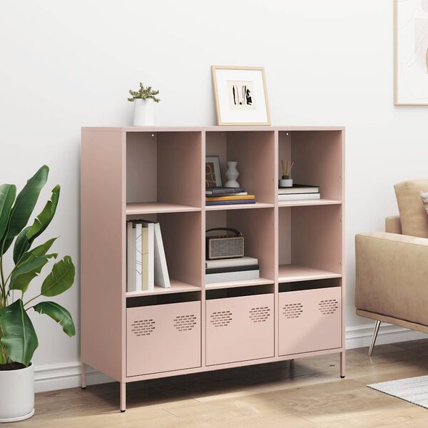 vidaXL Highboard&nbsp;Pink 101.5x39x103.5 cm Steel