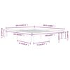vidaXL Bed Frame without Mattress White Solid Wood Pine 160x200cm