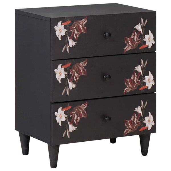 vidaXL Bedside Table Multicolour 50 x 33 x 60 cm Solid Mango Wood