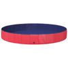 vidaXL Children Swimming Pool Folding Red &Oslash;300 x 38 cm