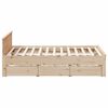 vidaXL Bed Frame without Mattress with Headboard 200x200 cm Solid Wood Pine