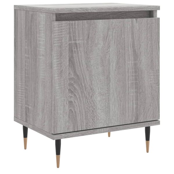 vidaXL Bedside Cabinet Grey Sonoma 40x30x50 cm Engineered Wood