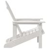 vidaXL Adirondack Chair White 82 x 74 x 92 cm HDPE