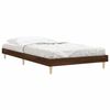 vidaXL Bed Frame without Mattress Brown Oak 100x200 cm Engineered Wood