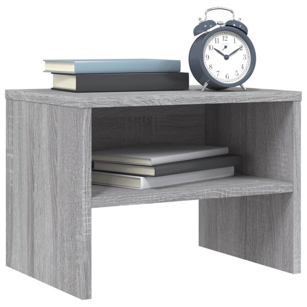 vidaXL Bedside Cabinet Grey Sonoma 40x30x30 cm Engineered Wood