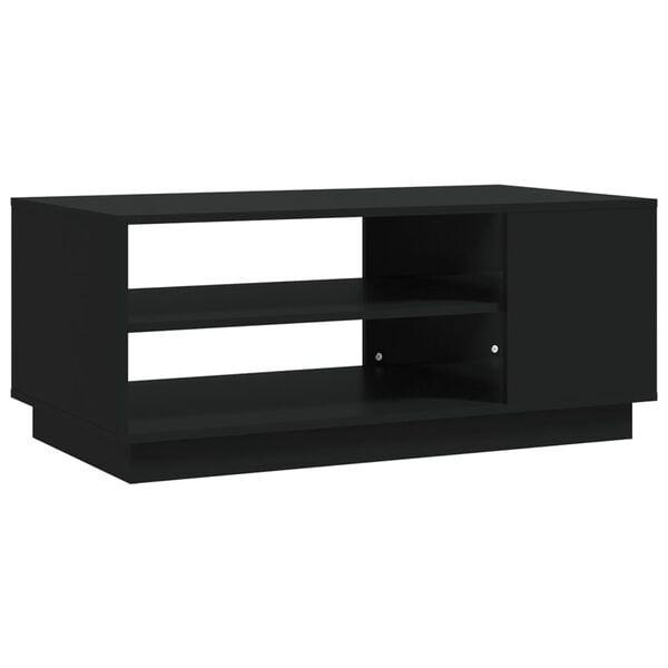 vidaXL Coffee Table Black 102x55x43 cm Engineered Wood