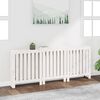 vidaXL Radiator Cover White 210x21x85 cm Solid Wood Pine