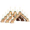 vidaXL Christmas Candle Bridge 3 pcs 7 LEDs Warm White