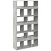 vidaXL Bookcase Concrete Grey 100x33x187,5 cm Engineered Wood