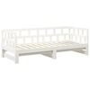 vidaXL Pull-out Day Bed without Mattress White 2x(90x190) cm