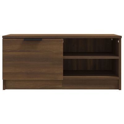 vidaXL TV Cabinet Brown Oak 80x35x36.5 cm Engineered Wood