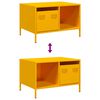 vidaXL Coffee Table Mustard Yellow 68.5x50x43.5 cm Cold-rolled Steel