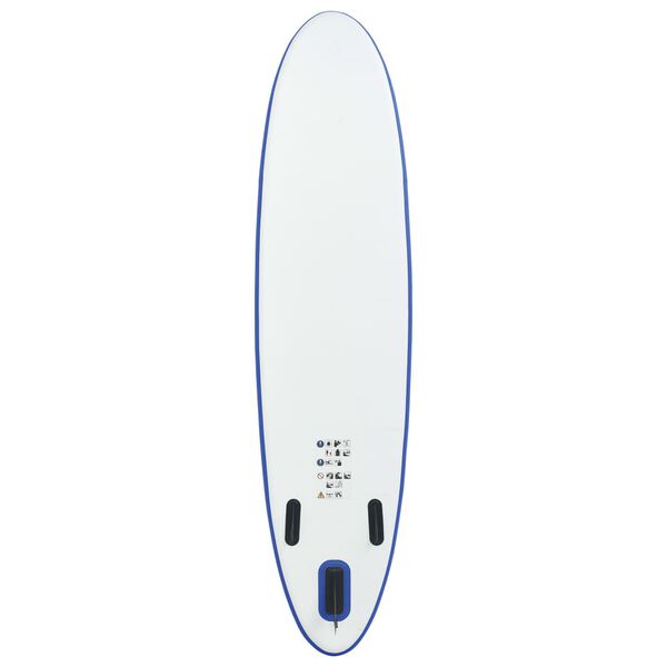 vidaXL Inflatable Stand Up Paddleboard Set Blue and White