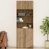 vidaXL Wall Cabinet Artisan oak 80 x 42.5 x 40 cm Engineered wood