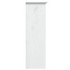 vidaXL Cabinet with Glass Doors BODO White Solid Wood Pine