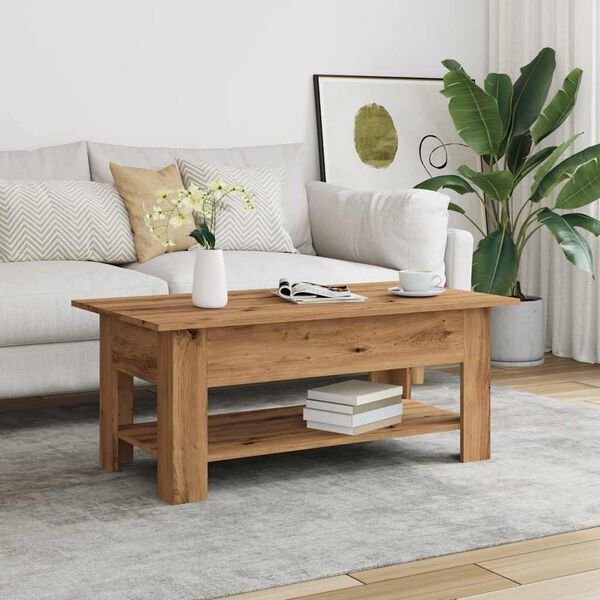 vidaXL Coffee Table Artisan Oak 102x55x42 cm Engineered Wood