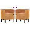 vidaXL Bedside Cabinets 2 pcs 40x33x46 cm Solid Wood Acacia