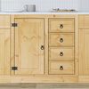 vidaXL Cabinet SKI Honey Brown 80 x 46 x 81 cm Solid Pine Wood