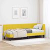 vidaXL Corner Bed Frame with Headboard Yellow 80 cm x 200 cm Velvet