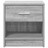 vidaXL Bedside Cabinet with Drawer Grey Sonoma 39x28x41 cm