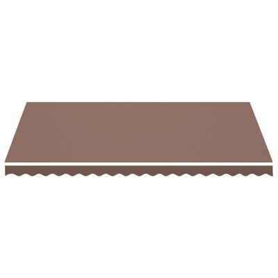 vidaXL Replacement Fabric for Awning Brown 4.5x3 m