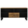 vidaXL TV Cabinet 100x33x46 cm Solid Wood Mango&Engineered Wood