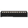 vidaXL Bed Frame with Drawer Black Oak 135 x 190 cm Engineered Wood