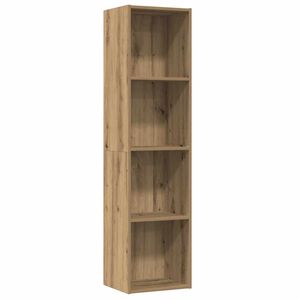 vidaXL Book Cabinet/TV Cabinet Old Wood 36x30x143cm Engineered Wood