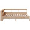 vidaXL Bookcase Bed without Mattress 160x200 cm Solid Wood Pine