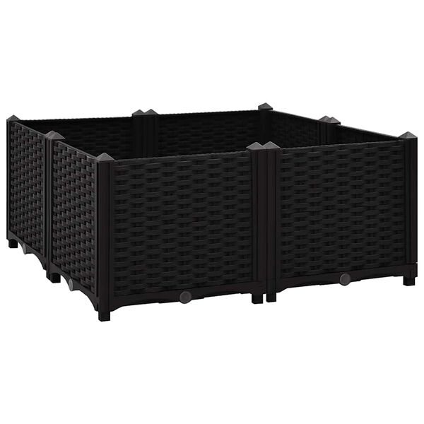 vidaXL Raised Bed 80x80x38 cm Polypropylene