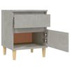 vidaXL Bedside Cabinets 2 pcs Concrete Grey 40x35x50 cm