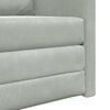 vidaXL Sofa Bed Light Grey 74 x 77 x 81 cm Velvet