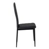 Venture Home Dining Chairs 2 pcs Slim Leather-look Black