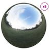 vidaXL Mirror Ball 8 pcs &Oslash; 5 cm Silver Stainless Steel 201
