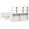 vidaXL Bookcase Bed without Mattress White 120x200 cm Solid Wood